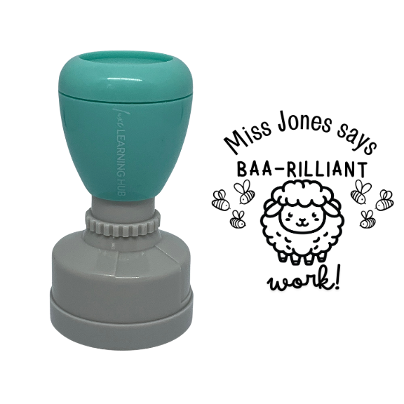 Custom Baa-rilliant Work Stamp