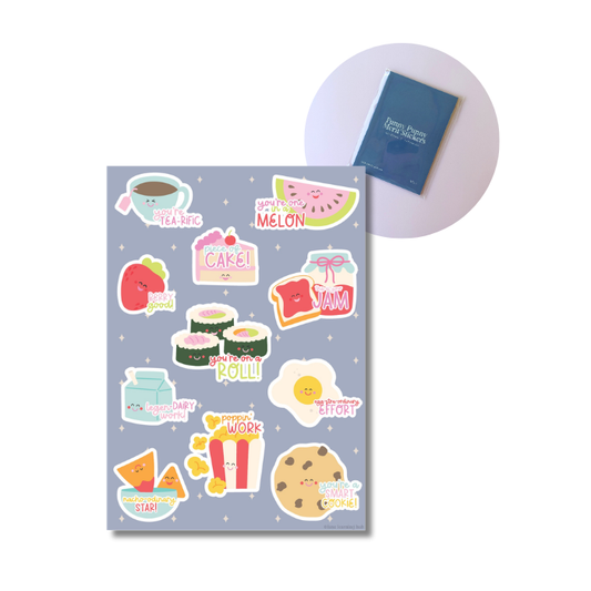 Pocket Pal Punny Food Sticker Book