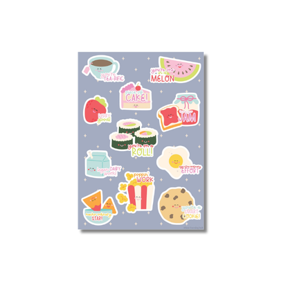 Pocket Pal Punny Food Sticker Book