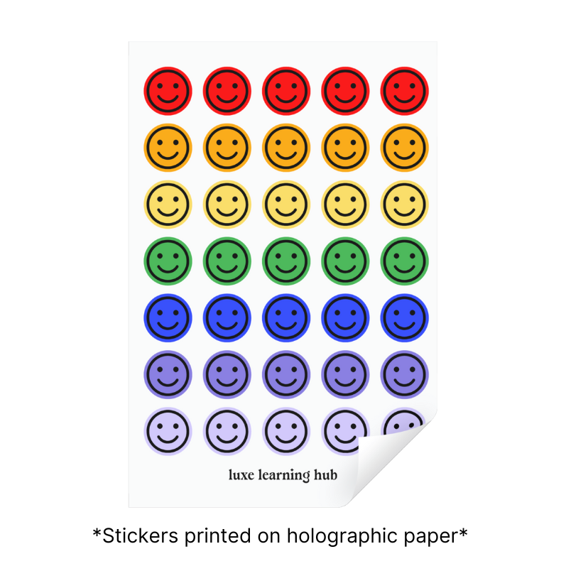 Smiley Faces Sticker Sheet