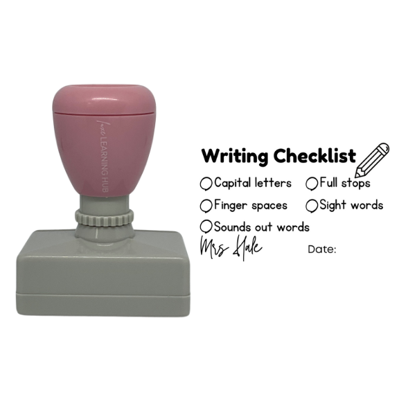 Custom Early Primary Writing Checklist Stamp