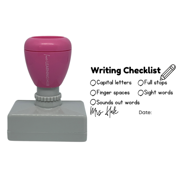 Custom Early Primary Writing Checklist Stamp