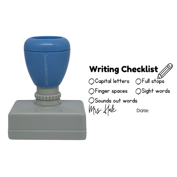 Custom Early Primary Writing Checklist Stamp