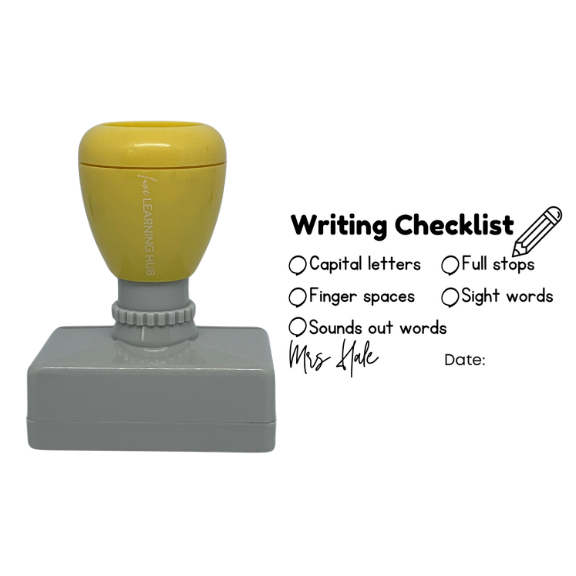 Custom Early Primary Writing Checklist Stamp