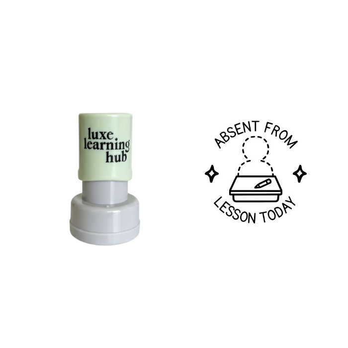 Absent From Lesson Today Stamp