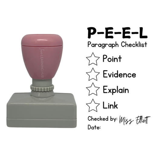 Custom P-E-E-L Checklist Stamp