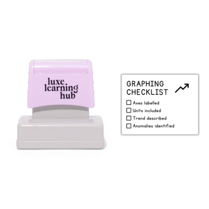 Graphing Checklist Stamp