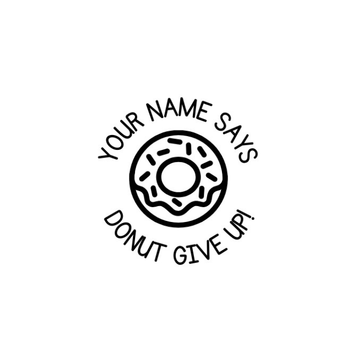 Donut Give Up Stamp