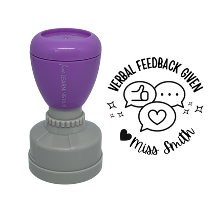 Custom Verbal Feedback Given Stamp