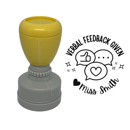 Custom Verbal Feedback Given Stamp