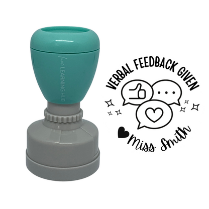 Custom Verbal Feedback Given Stamp