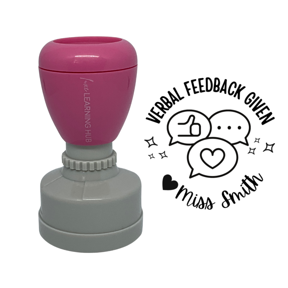 Custom Verbal Feedback Given Stamp