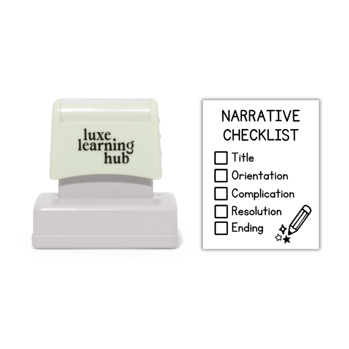 Narrative Writing Checklist Stamp