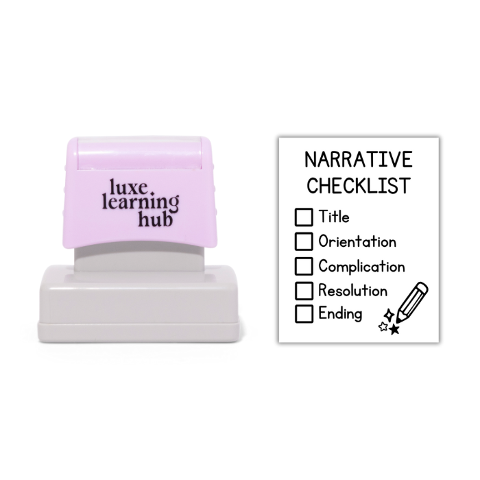 Narrative Writing Checklist Stamp