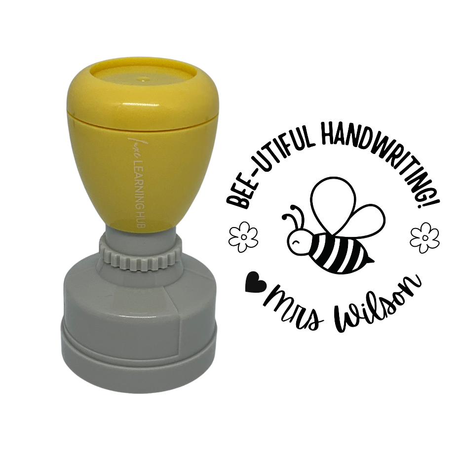 Custom Bee-utiful Handwriting Stamp