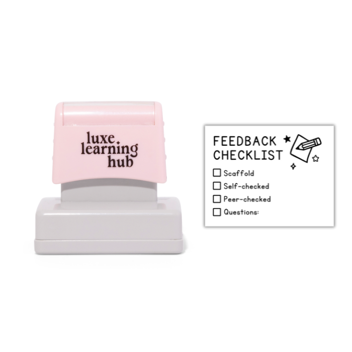 Upper Years Feedback Checklist Stamp