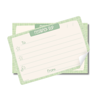 Feedback Slip Memo Pad