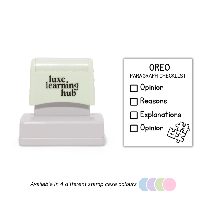 Oreo Paragraph Checklist Stamp