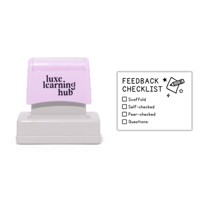 Upper Years Feedback Checklist Stamp