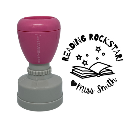 Reading Rockstar Stamp
