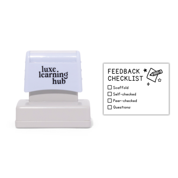 Upper Years Feedback Checklist Stamp