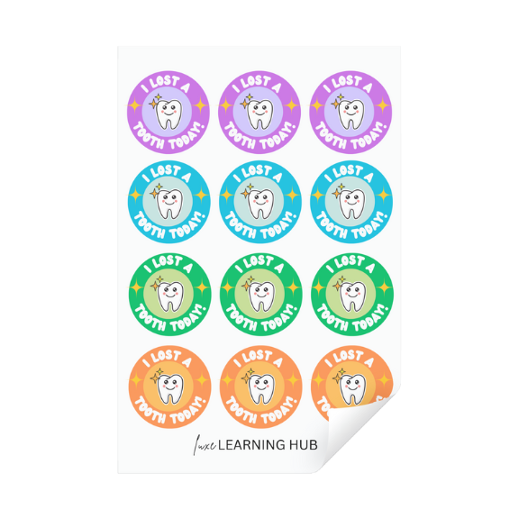 Lost Tooth Sticker Sheet