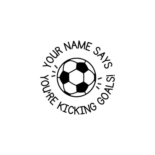 You're Kicking Goals Stamp