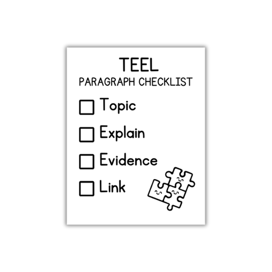 TEEL Paragraph Checklist Stamp
