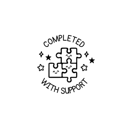 Completed with Support Stamp