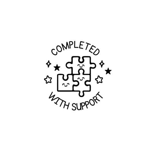 Completed with Support Stamp