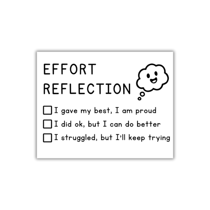 Effort Reflection Stamp