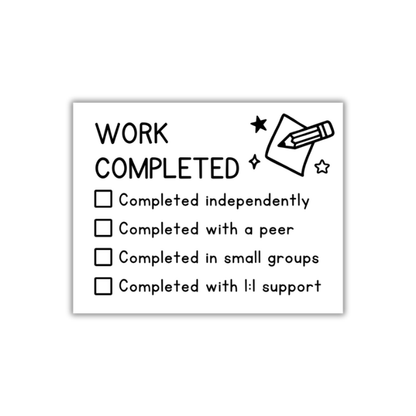 Work Completed Stamp