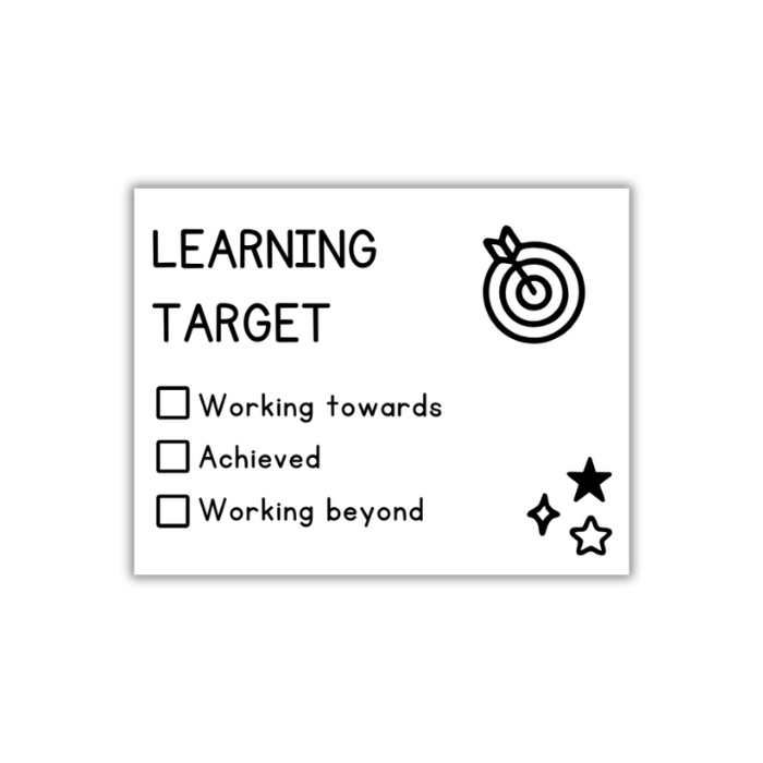 Learning Target Stamp