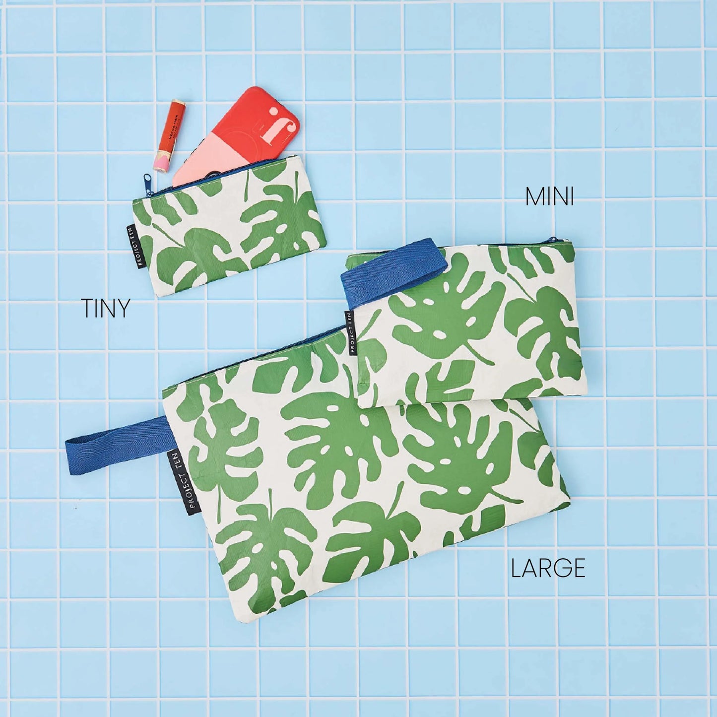 Monstera Mini Zip Pouch