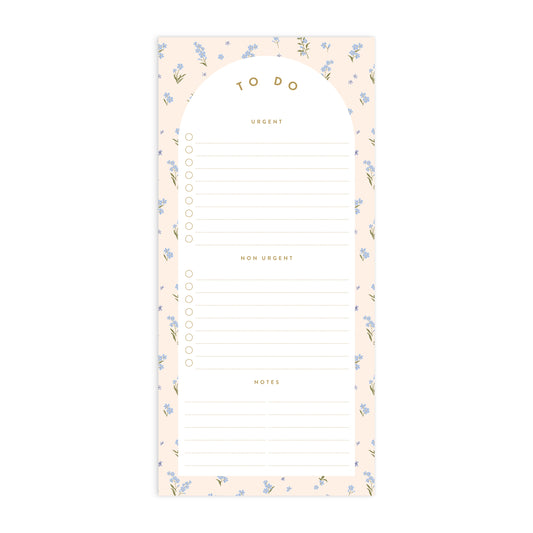 Fox & Fallow Forget-Me-Not DL To Do Magnet Notepad