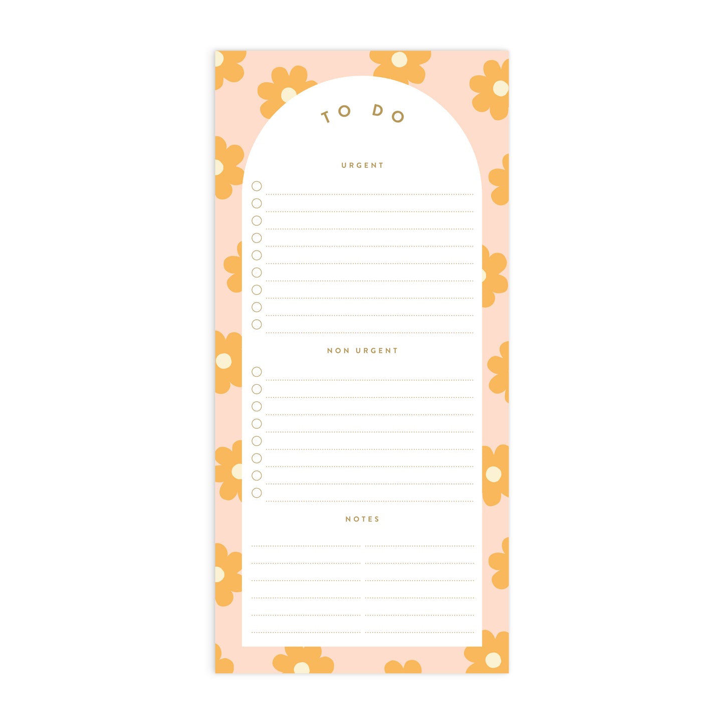 Fox & Fallow Daisy Chain DL To Do List Magnet Notepad