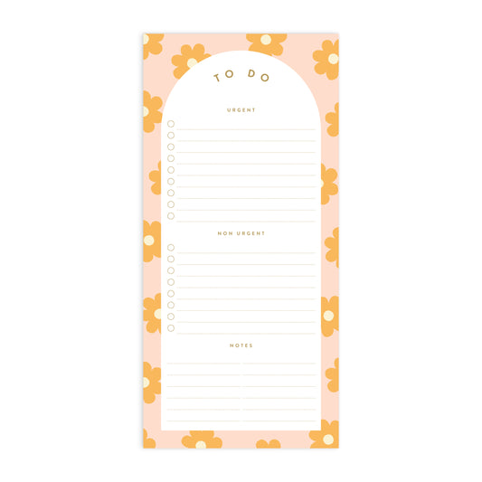 Fox & Fallow Daisy Chain DL To Do List Magnet Notepad