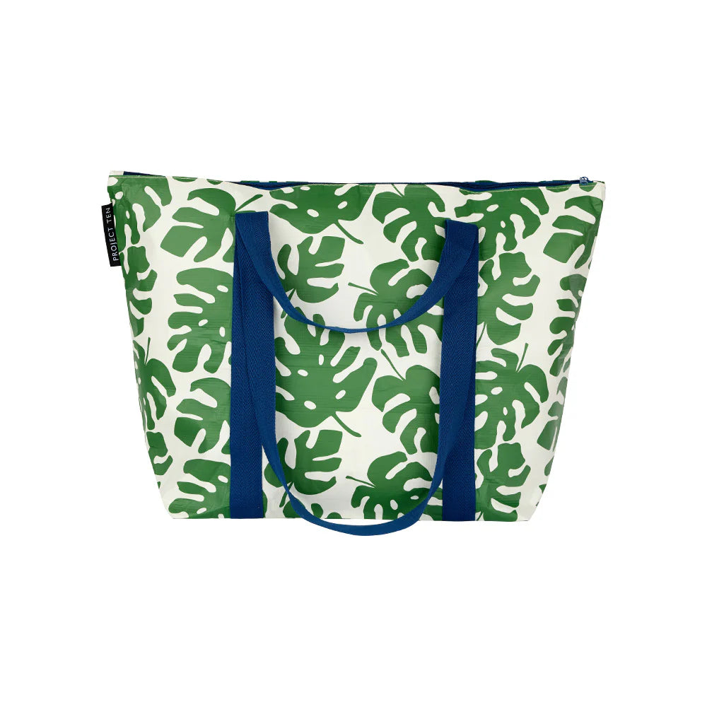 Monstera Zip Medium Tote Bag