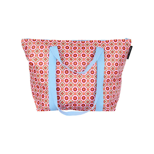 Tile Zip Medium Tote Bag